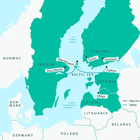 Tallink Ferry -tallinn 2 Nights Return Cruise To Stockholm * Tallinn